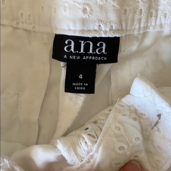 White Eyelet Shorts - Picture 2 of 4